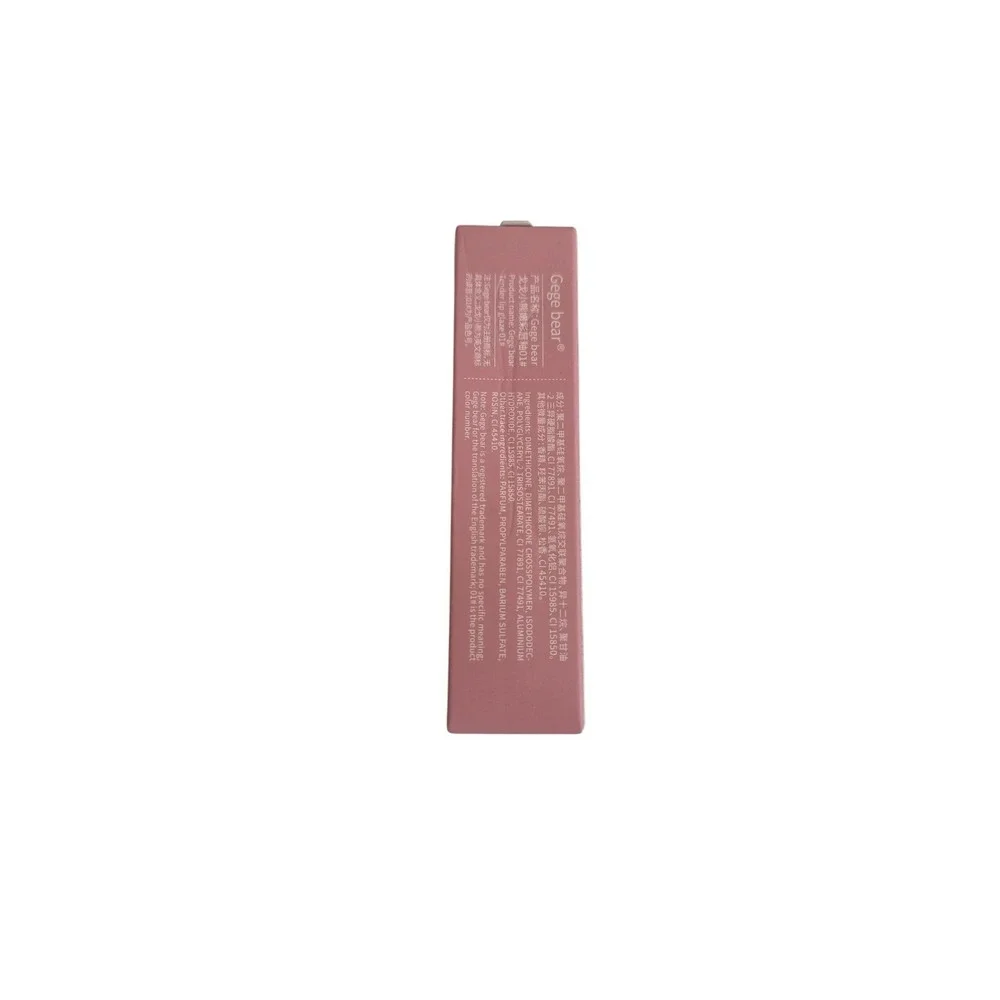 Gege Bear #01‎ Tender Lip Glaze Cute Teddy Bear Design Pink Packaging